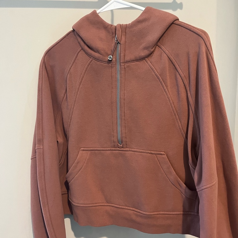 Lululemon half-zip cropped scuba sweatshirt